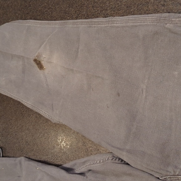 Carhartt Rugged Flex Canvas Work Pant With Caulking And Grease Marks - Picture 6 of 12